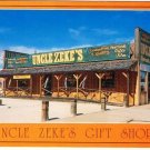 Mitchell South Dakota Postcard Uncle Zeke's Gift Shop Across from Corn Palace