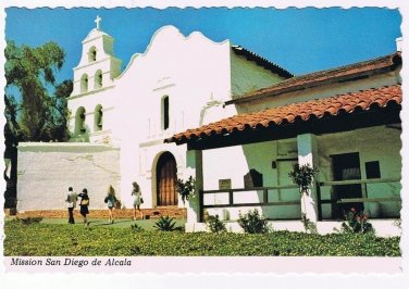 California Postcard Mission San Diego Bay de Alcala