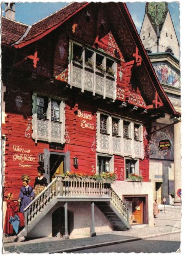 Austria Postcard Dornbirn Rotes Haus