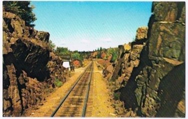 Sault Ste Marie Ontario Postcard Agawa Train Tour Agawa Canyon