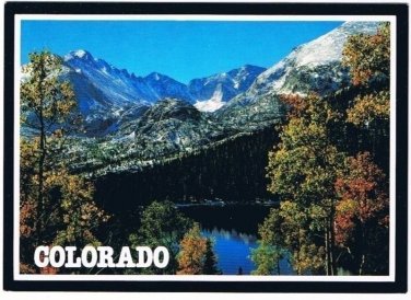 Bear Lake Colorado Postcard Rocky Mountain National Park