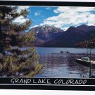Colorado Postcard Grand Lake With Rocky Mountain National Park Background