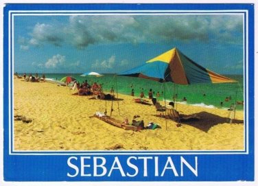 Florida Postcard Sebastian Inlet Beach East Coast
