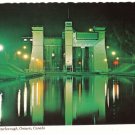 Ontario Postcard Peterborough World Famous Hydraulic Lift Lock Night Trent Canal