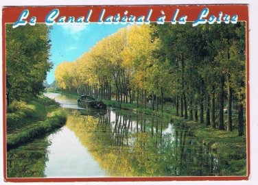 France Postcard Le Canal Lateral A La Loire