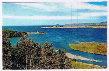 Quebec Laminated Postcard RPPC Baie des Capusins Cap-Chat