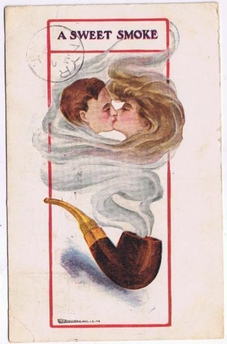 Advertising Postcard 1910 Ullman A Sweet Smoke Smokers Series 168 Subject 2680