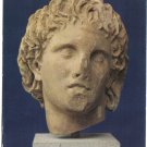 Art Postcard Pella Marble Head Of Alexander The Great Hellenistic Period