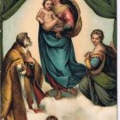 Art Postcard Die Sixtinische Madonna Ralfaello Sanzio Stengel
