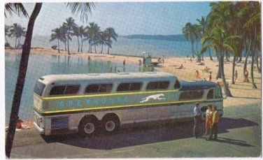 Greyhound Bus Postcard Super Scenicruiser America's Favorite Bus