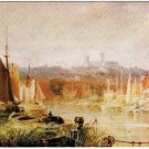 Lincoln England UK Postcard Peter De Wint Lincoln From The South West Usher