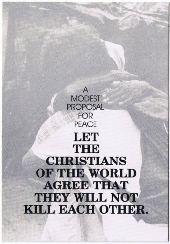 Mennonite Postcard Proposal Christians of the World Stop Killing Each Other