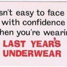 Comic Funny Postcard Last Years Underwear No 444 1975 Universal Crafts Toronto