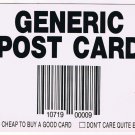 Comic Postcard Generic UPC Symbol Tick Boxes