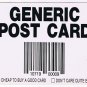 Comic Postcard Generic UPC Symbol Tick Boxes