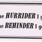 Comic Funny Postcard Hurrider Behinder No 358 1975 Universal Crafts Toronto