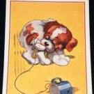 VINTAGE Signed Gilson Both Ends Meet Postcard 1920s