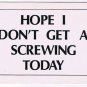 Comic Funny Postcard Screwing Today No 378 1975 Universal Crafts Toronto
