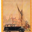 Vintage Car Postcard England Morris Ship At Dock Ad Reproduction