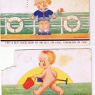 Two Vera Peterson Postcards Boy on Each Side A Little Sun