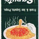 Matchbook Cover Saputo Pizza House Twin Corners Springfield Illinois