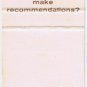 Matchbook Cover New York Life Insurance Company