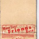 Matchbook Cover Real Bar B Q Meet Your Friends Here