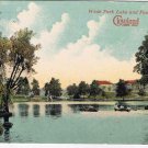 Ohio Postcard Cleveland Wade Park Lake & Fountain 1913