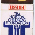 Charity Matchbook Cover Tim Horton's Childrens Foundation