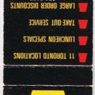 Matchbook Cover St Hubert Bar-B-Q Chicken Restaurants