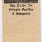 Matchbook Cover Lincoln Logs Hotel Rustic Bar Gettysburg Pennsylvania