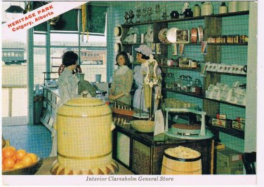 Alberta Postcard Calgary Heritage Park Claresholm General Store