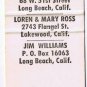 Matchbook Cover Sleepy Time Girl 14th Annual AMCAL Convention Las Vegas Nevada