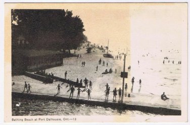 Postcard Bathing Beach At Port Dalhousie Ontario PECO