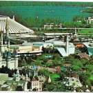 Florida Postcard Disney Magic Kingdom Space Mountain Cinderella Castle