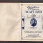 Charles Petts's Diary Self Opening Pocket Diary for 1923 Notations