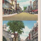 Postcard Wall Street Looking West & East Kingston New York
