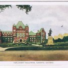 Ontario Postcard Folkard Toronto Parliament Buildings 1944