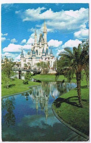 Postcard Cinderella Castle Walt Disney World Gothic Spires