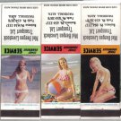 Vintage Matchbook Cover Semi Nude Girl Risque Set 5 Vauxhall Alberta Livestock