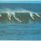 Postcard Surfing In Hawaii Riding The Big Surf Wave