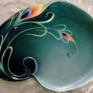 Franz Collection Luminescence Peacock Platter Kathy Ireland Home 19.25” x 15"