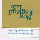 Matchbook Cover New England Life Insurance