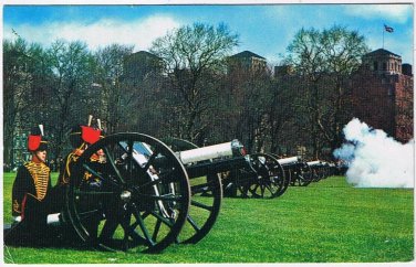 Postcard The King's Troop Royal Horse Artillery Royal Salure In Hyde Park London