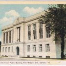 Postcard Post Office & Dominion Public Buildiing Fort William Ontario PECO