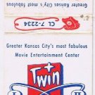 Matchbook Cover Twin Drive In Theatre Independence Missouri
