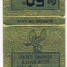 Matchbook Cover United Savings & Loan Assiciation Lebanon Missouri