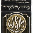 Illinois Matchbook Cover Freeport Western States Mutual Insurance Company