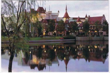 Florida Postcard Orlando Disneyworld Epcot Center World Showcase Lagoon Germany