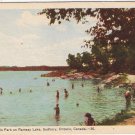 Postcard Bathing Belle Park On Ramsay Lake Sudbury Ontario